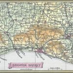 A map of the Brighton District of Sussex, England