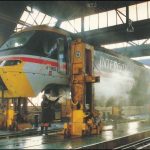 HST Power Car 43168, underframe clean at Bristol Bath Road